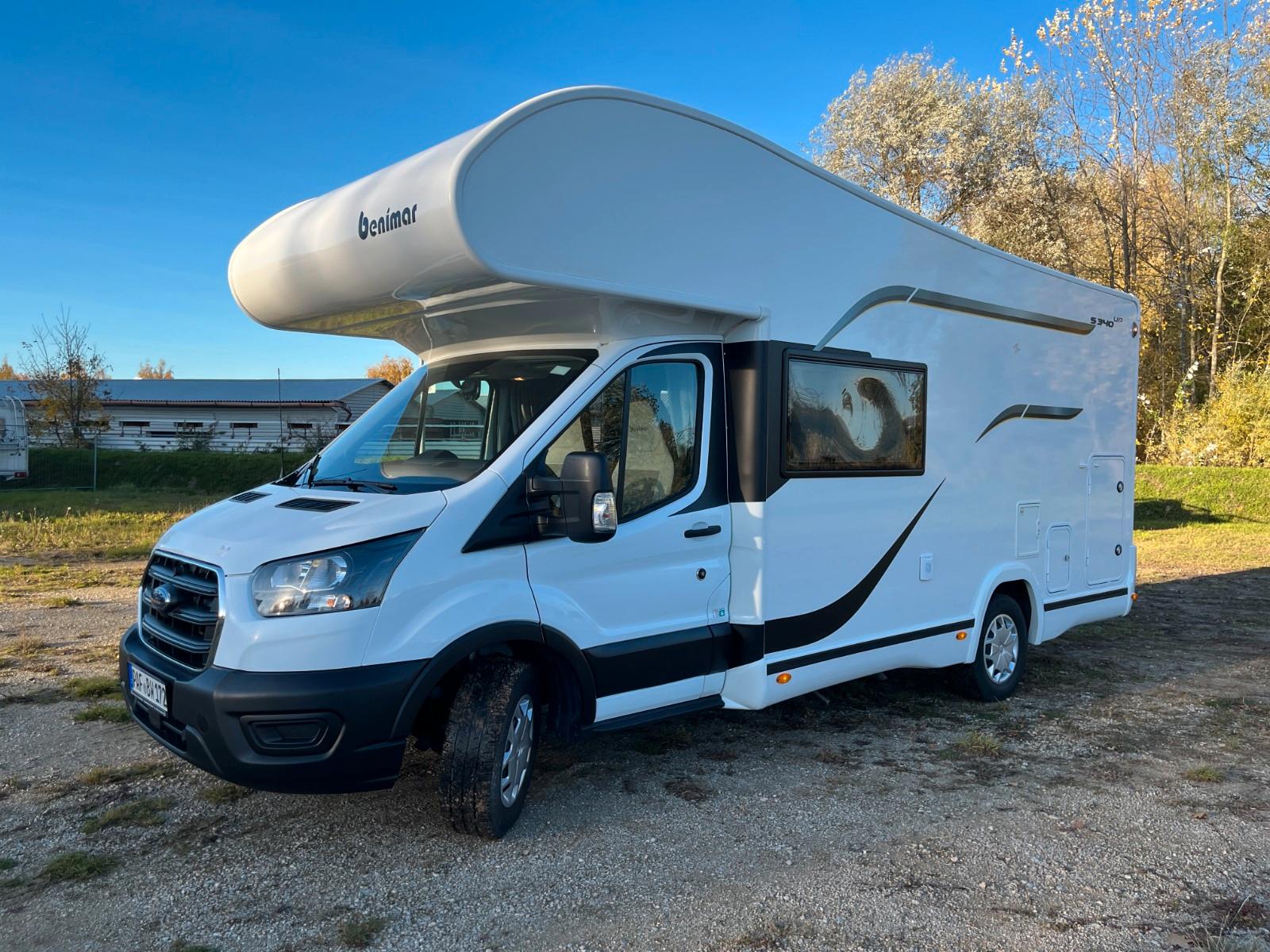 Benimar Sport 340 up Markise Radträger Solar TV Kamera