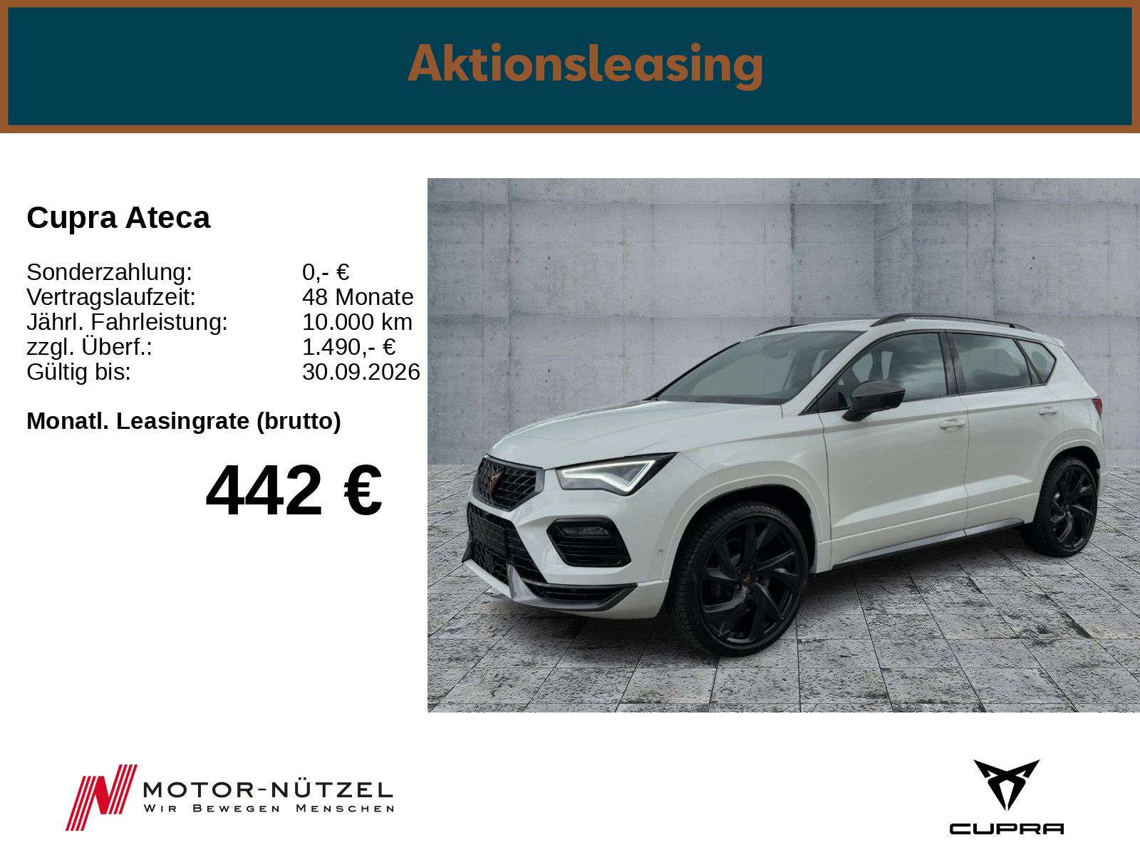 Cupra Ateca 2.0 TSI  VZ Allrad 7-Gang DSG