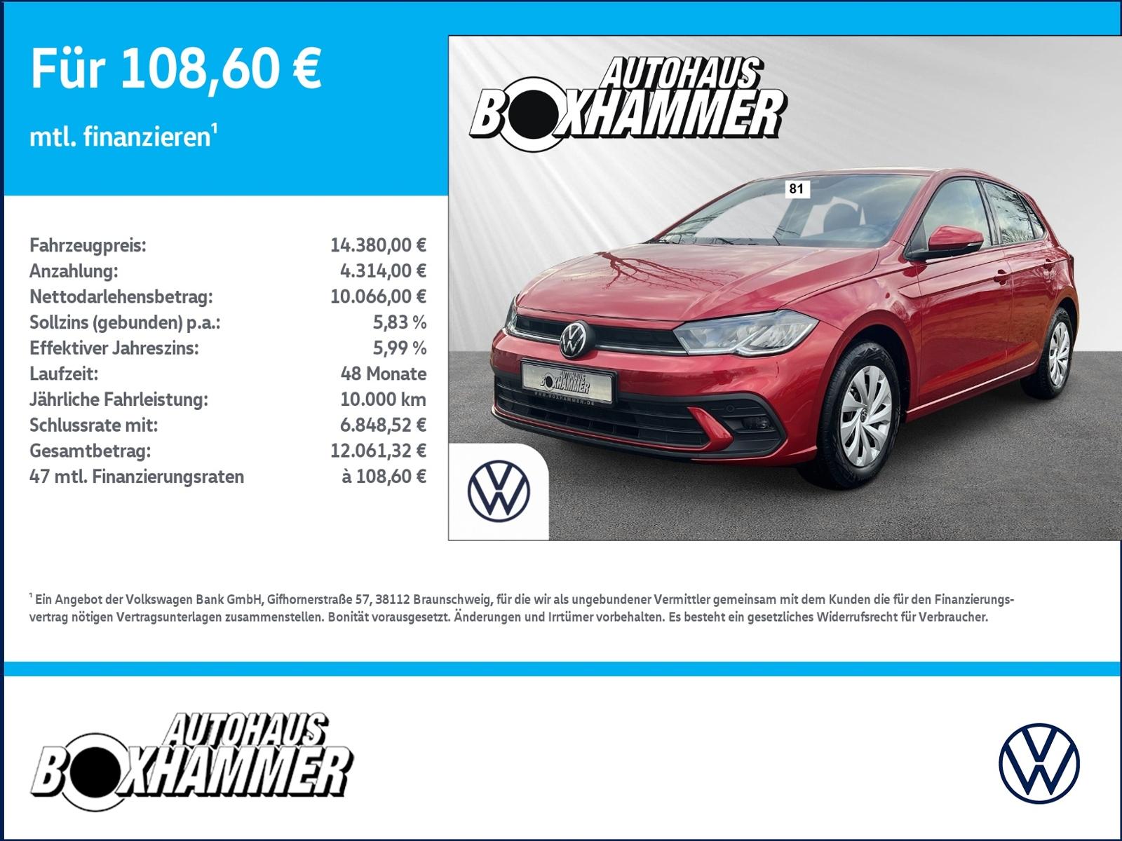 Volkswagen Polo  1,0 MPI Life NAVI+TEMPOMAT+KLIMA+SHZ