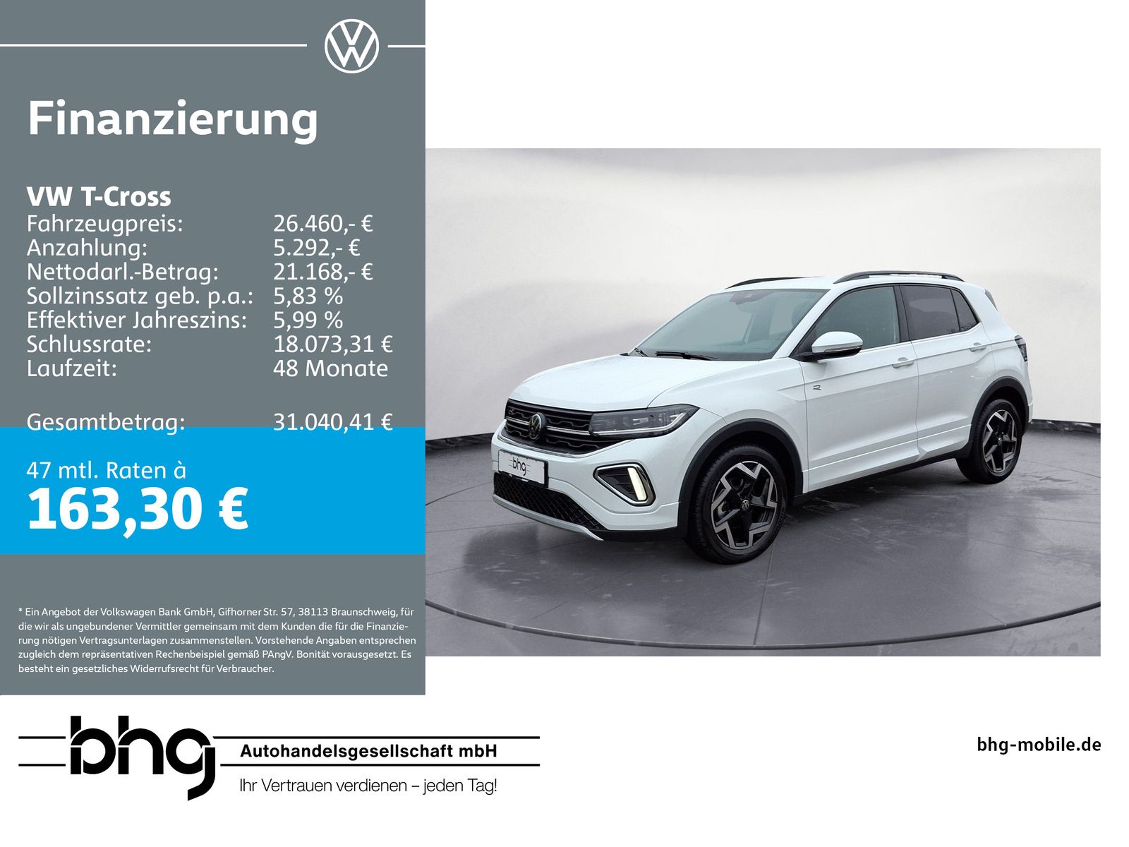 Volkswagen T-Cross R-Line 1,0 TSI OPF DSG