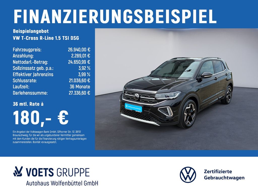 T-Cross R-Line 1.5 TSI DSG LED+RearView+AHK