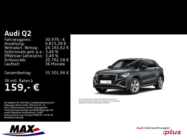 Q2 35 TFSI S LINE LED+KAMERA+VCP+AHK+NAVI