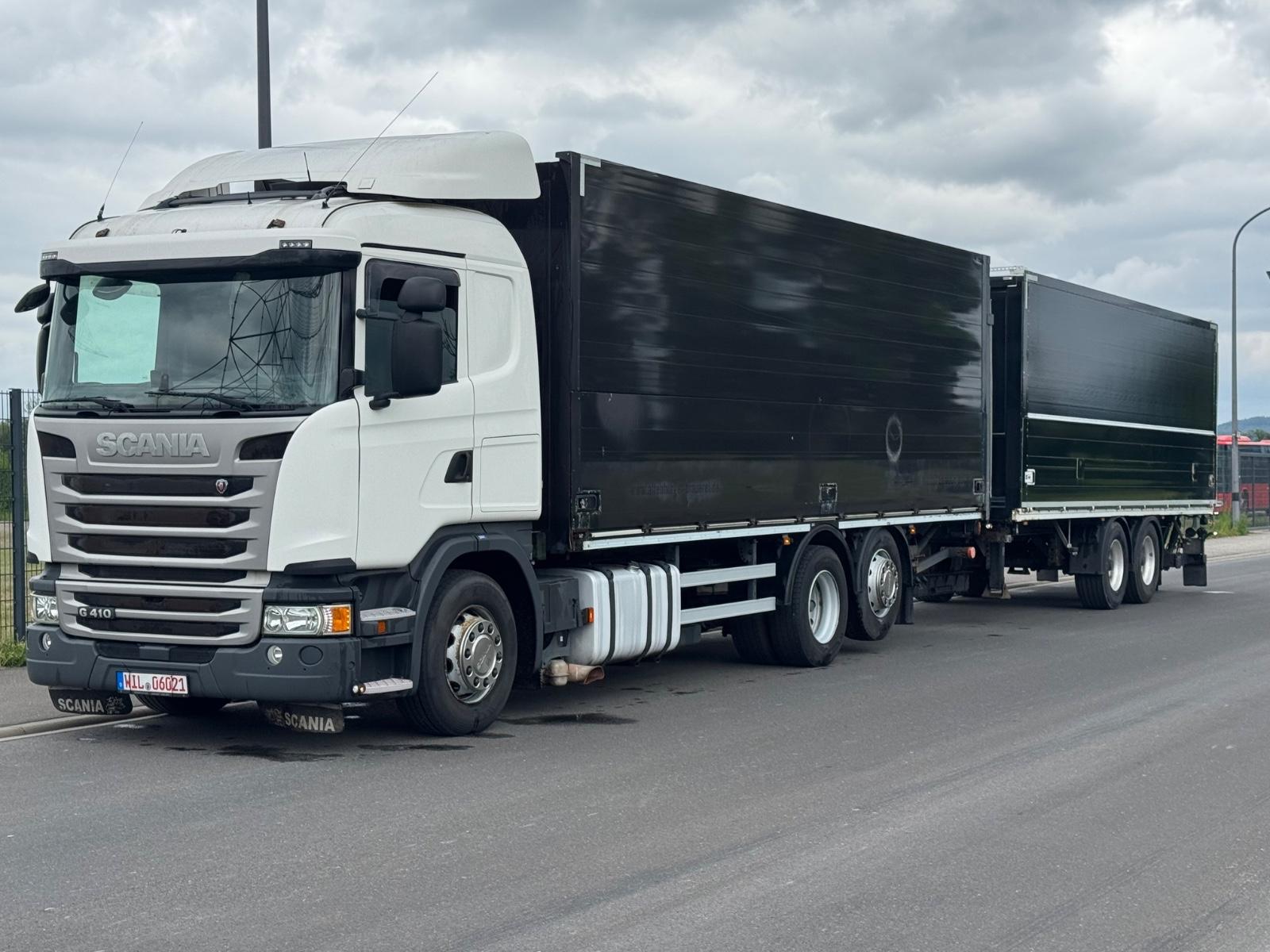Scania G410 / E6 / 2 x LBW / LENKACHSE / KOMPLETTZUG
