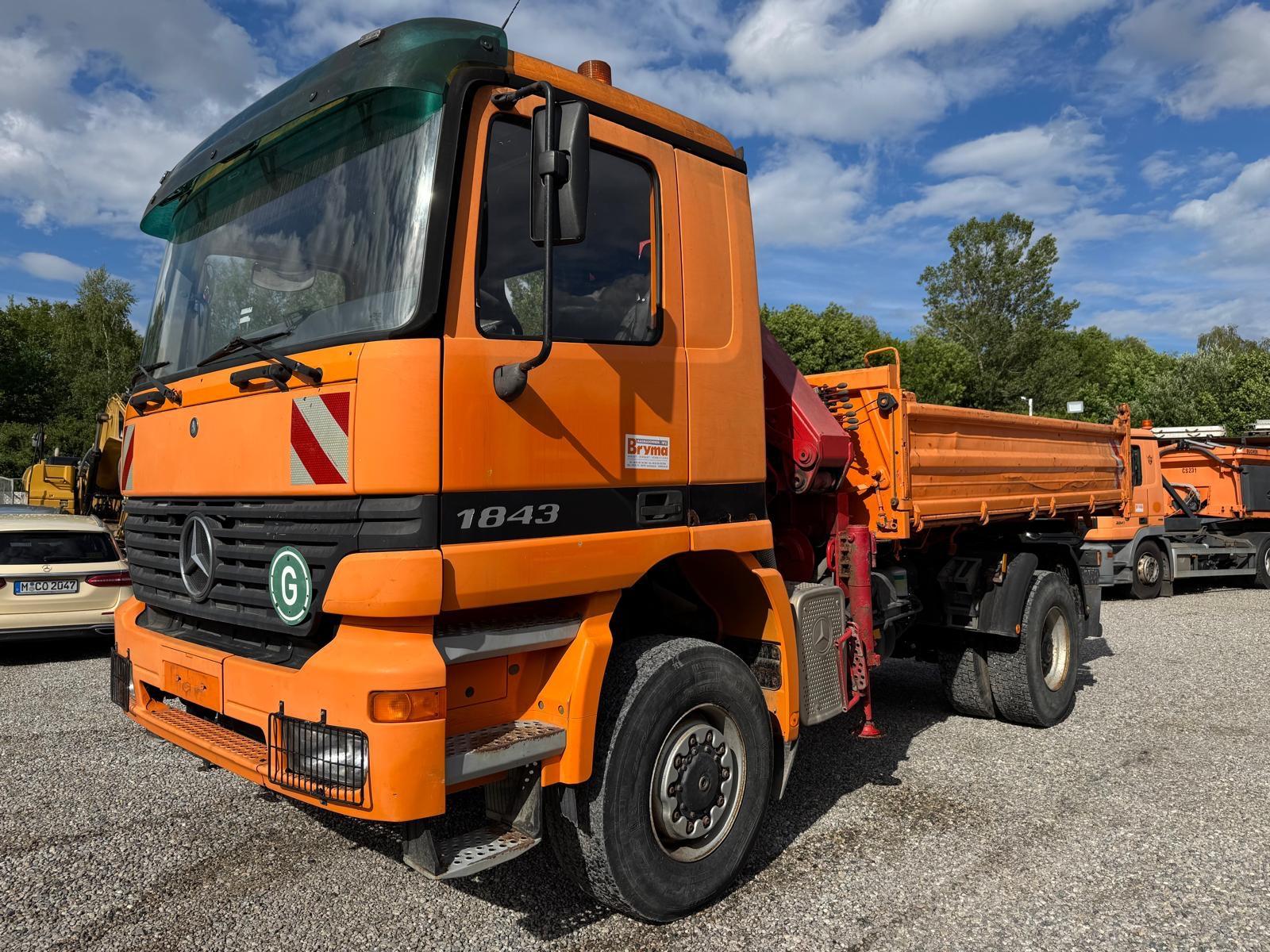 Mercedes-Benz 952.07 4x4 Blatt Blatt / Kran Meiller MK 87 RS/2