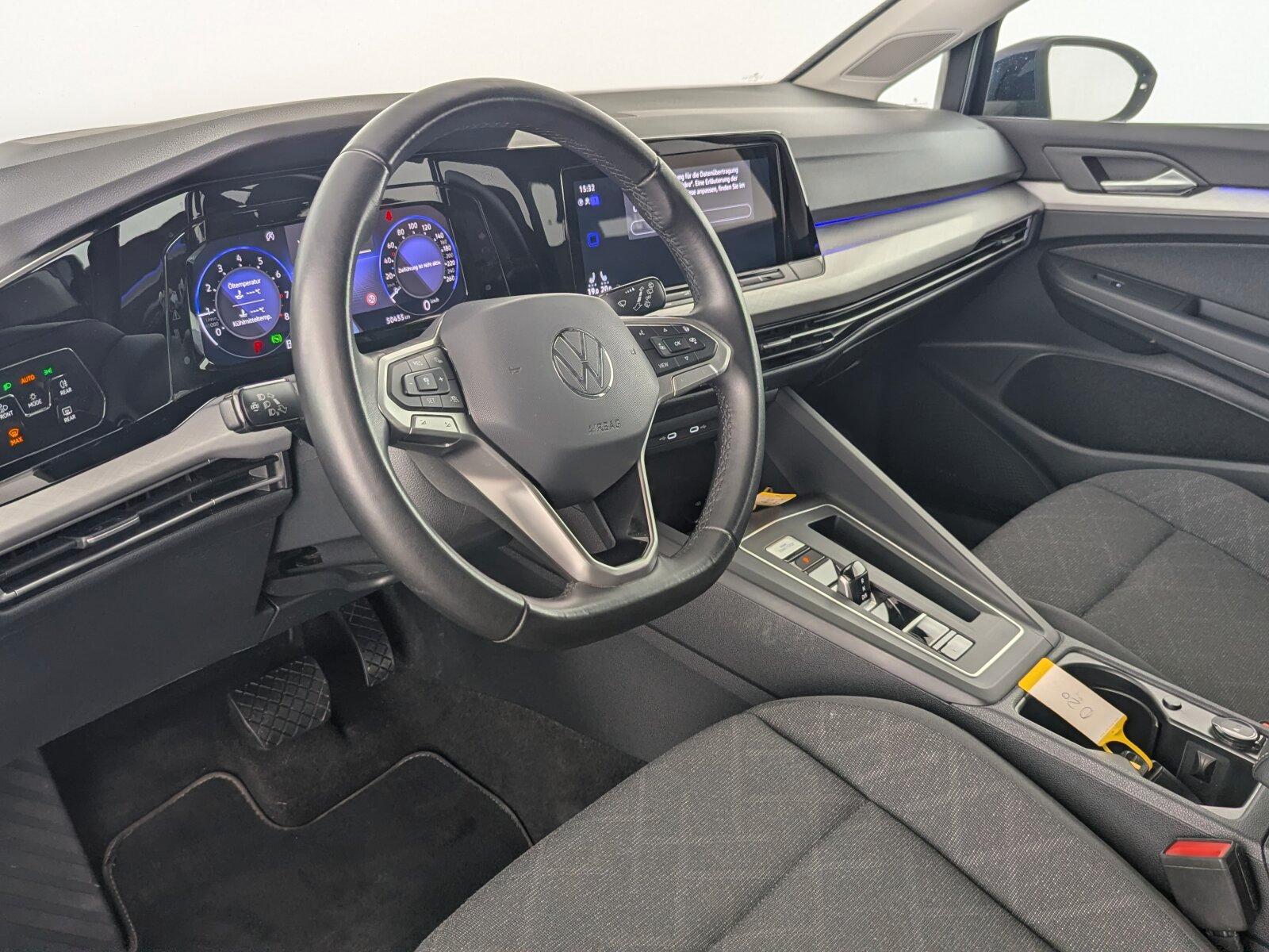 Volkswagen Golf VIII 1.5 eTSI Life OPF LED+NAVI+AHK+ACC+RFK, миниатюра 11
