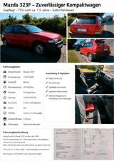 Mazda 323 F Gepflegt, TÜV noch 1,5 Jahre, ... - Mazda 323: 1.5