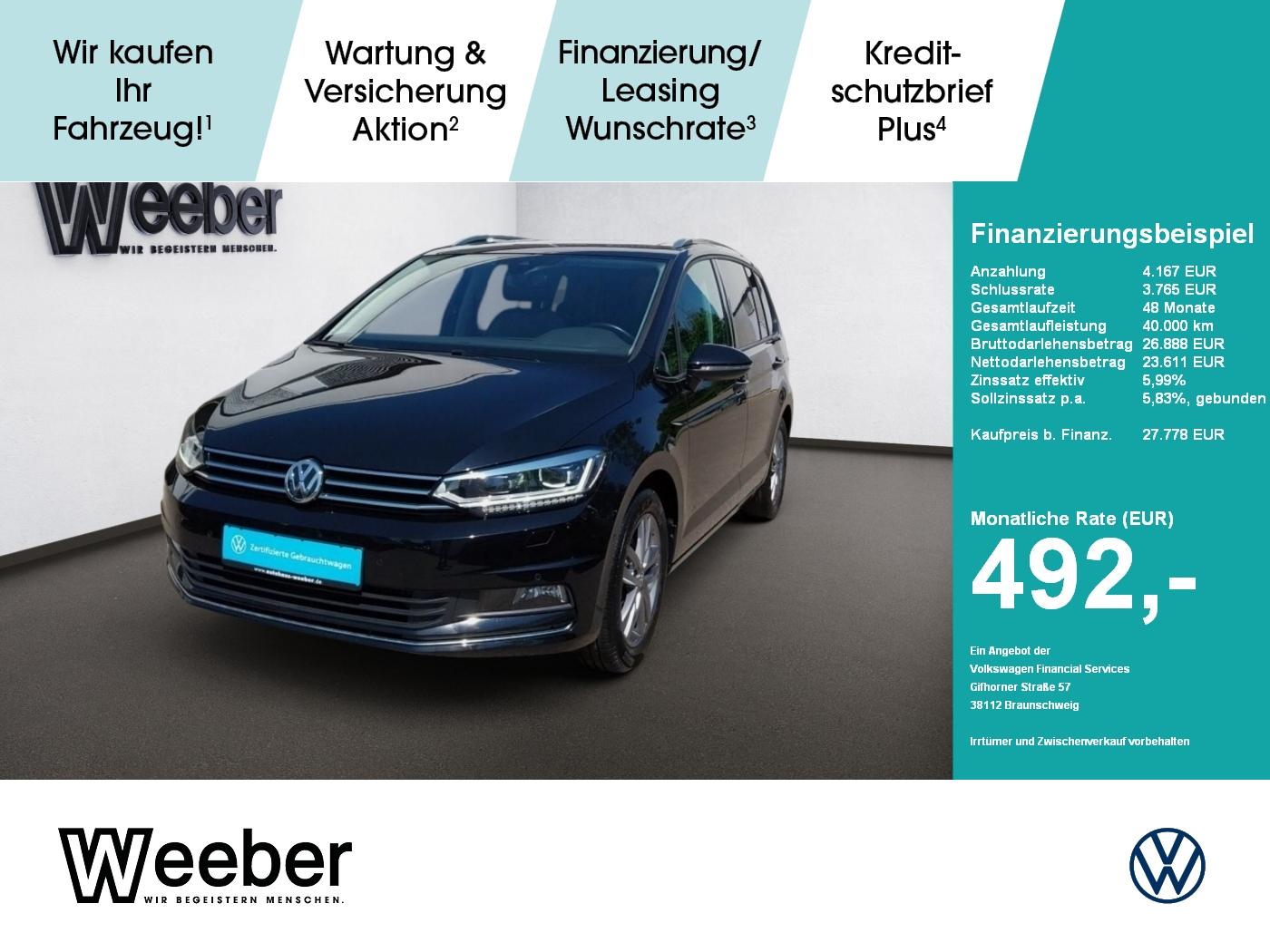 Volkswagen Touran *AHK*7-SITZER*KAMERA*PANO*LED*NAVI* AHK