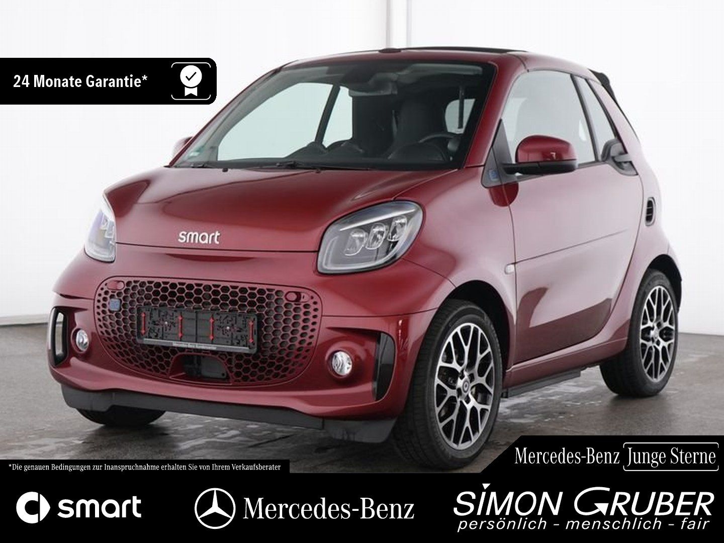 Fahrzeugabbildung Smart smart fortwo EQ Cabrio Excl. Leder Carbon 22KW