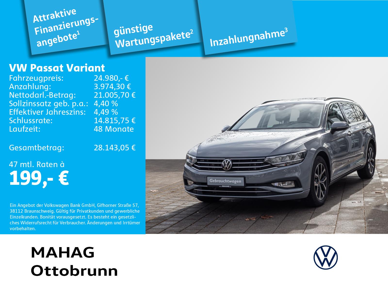 Volkswagen Passat Variant 1.5 TSI BUSINESS Navi LED R-Kam S