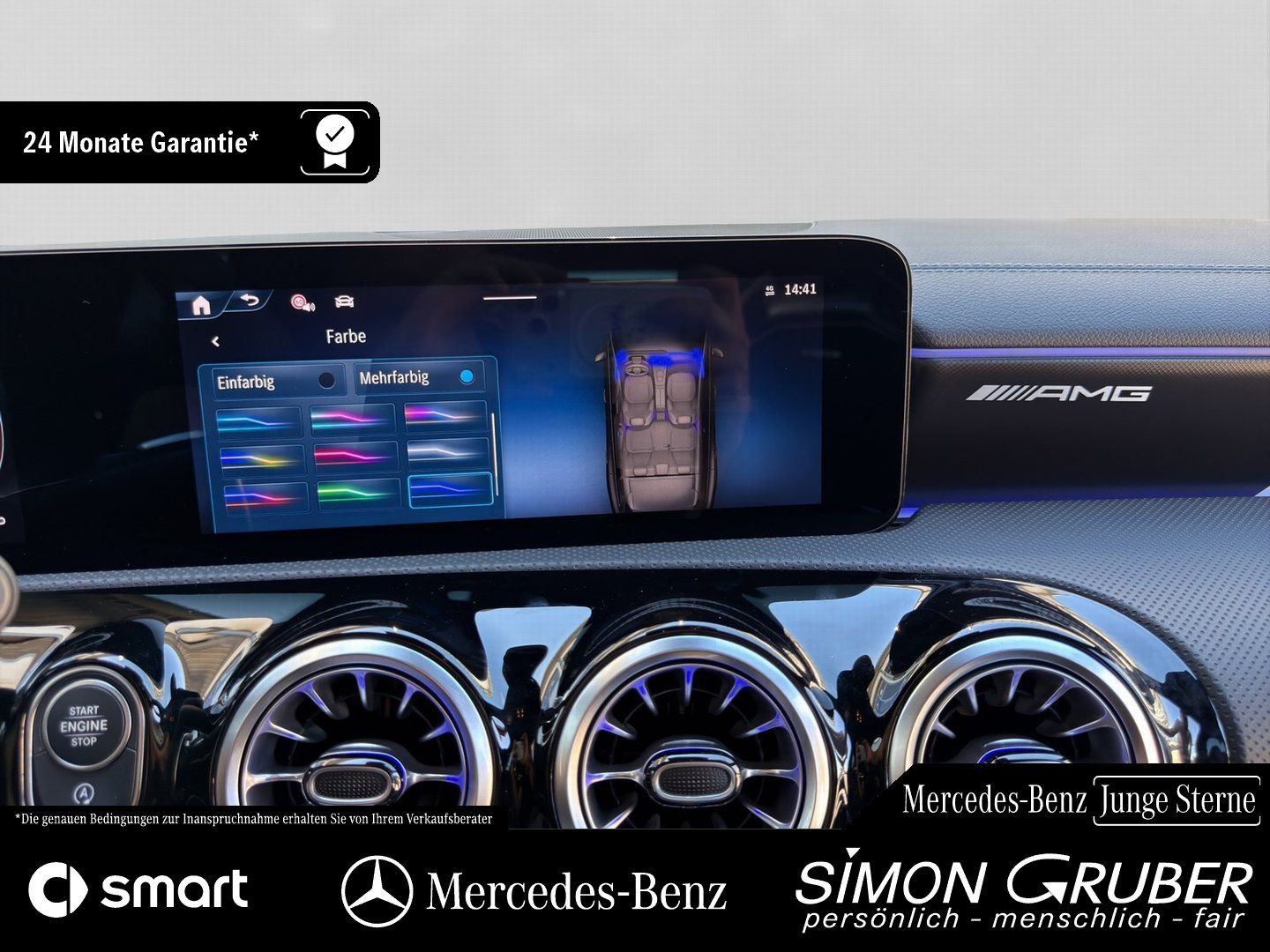 Fahrzeugabbildung Mercedes-Benz CLA 45 S 4M+ SB AMG Perfo Leder Aero Driver HUD