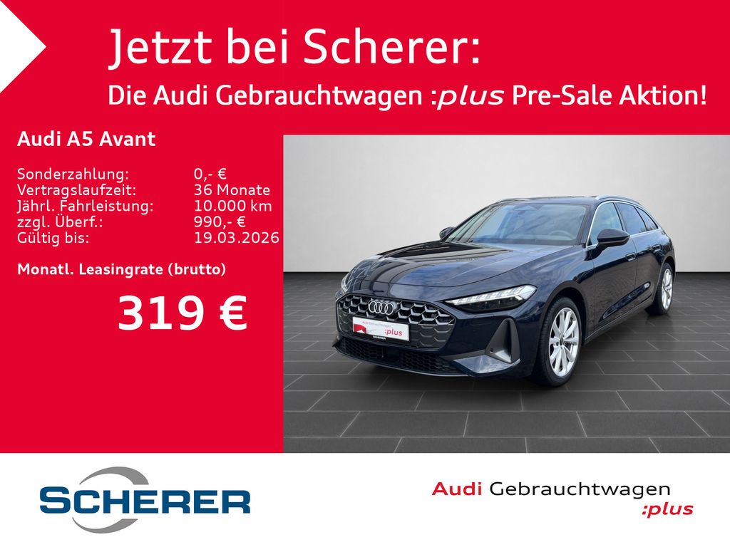 A5 Avant TFSI 110 kW S tronic KAMERA AHK LED+ AC