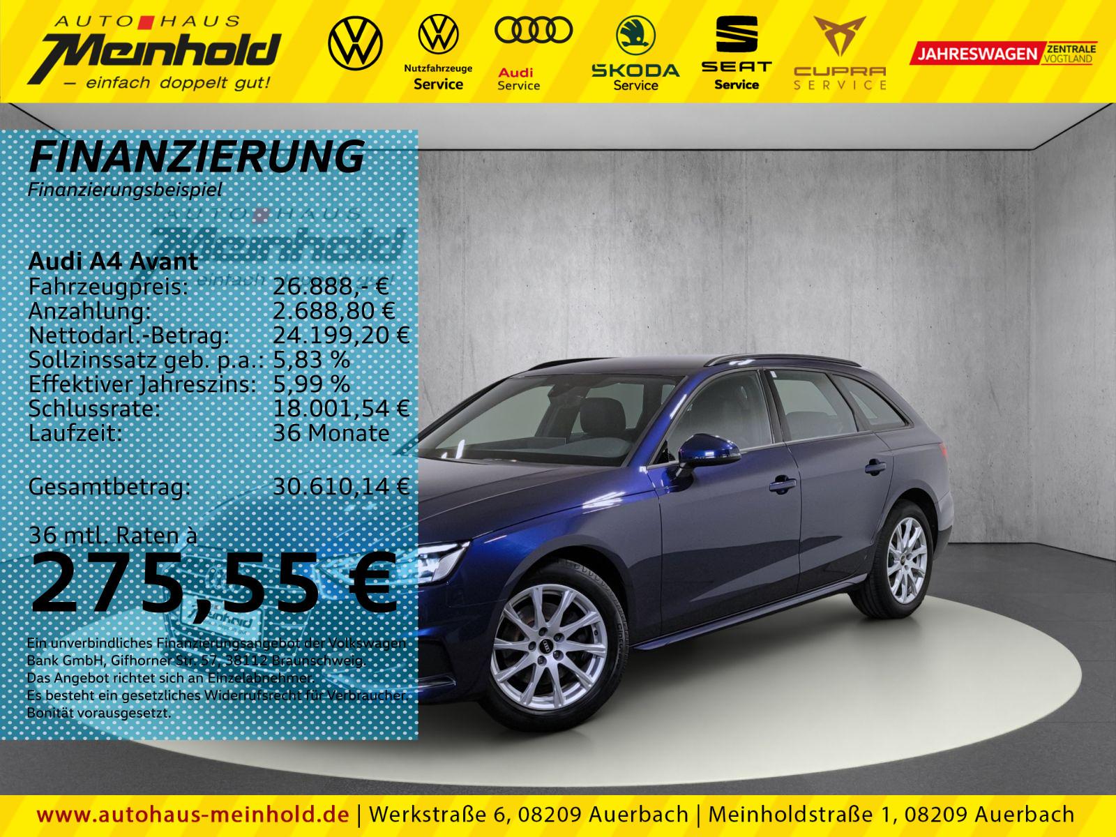 Audi A4 Avant Advanced 35 TFSI S tronic, Totwinkel