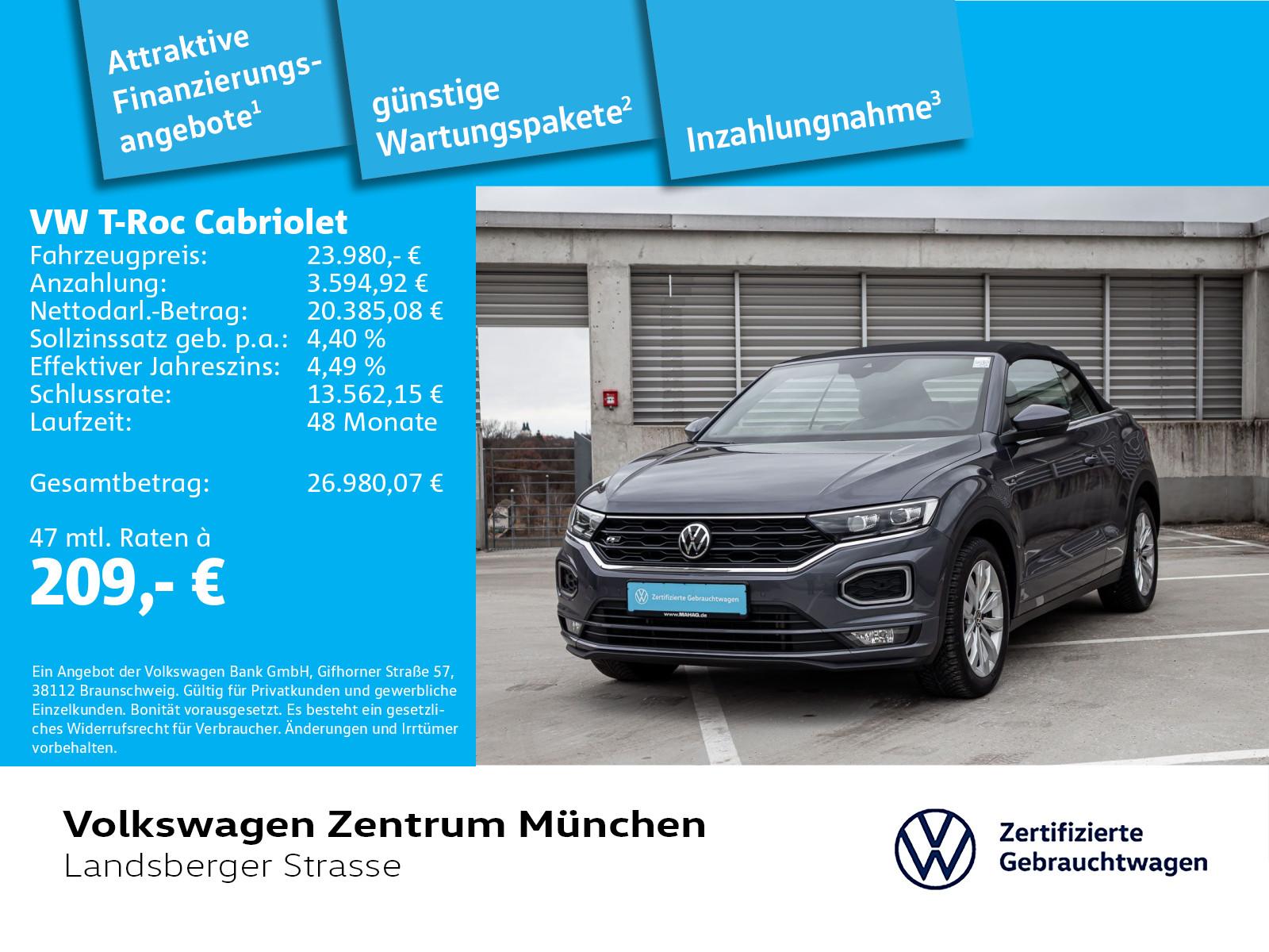 Volkswagen T-Roc Cabriolet 1.5 TSI R-Line ACC LED Navi Park