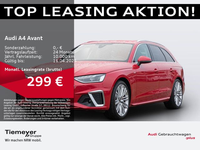 Audi A4 Avant 40 TFSI S LINE BuO LM19 AHK TOUR