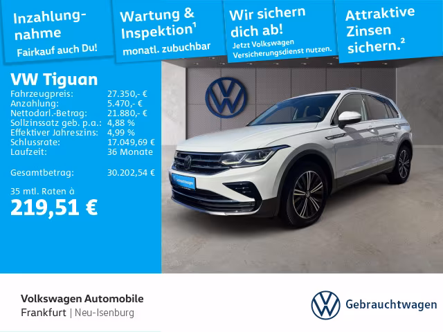 Volkswagen Tiguan 1.5 TSI DSG Elegance Navi IQ.LIGHT - LED-