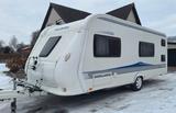 Hobby 560 KMFE DeLuxe mit Etagenbetten, Mover, Vorzelt - Separate Dusche Wohnwagen Mit
