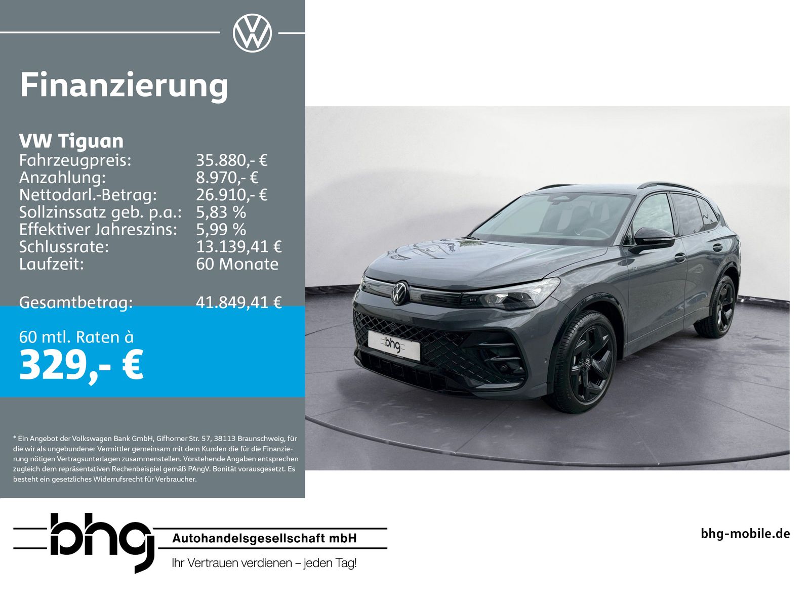 Volkswagen Tiguan 2.0 TDI R-Line ACC MATRIX IQ.DRIVE Black-
