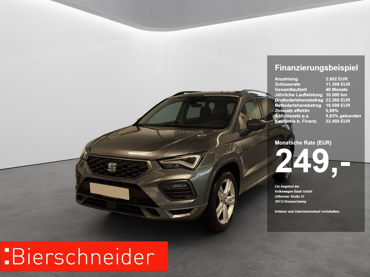 Seat Ateca 2.0 TDI DSG FR LED NAVI ACC SIDEASS PARKAS