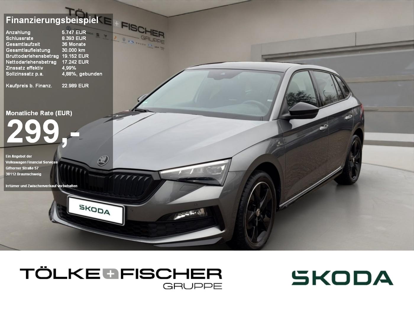 Skoda Scala 1.5 TSI Monte Carlo Pano ACC AUT Kam. Navi