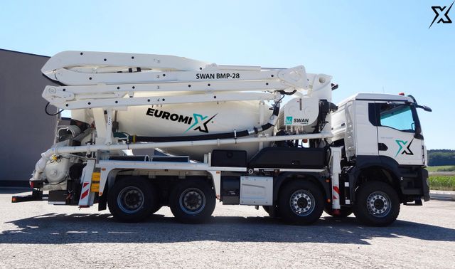 MAN TGS 35.470 BB Fahrmischer Betonpumpe 28m SWAN