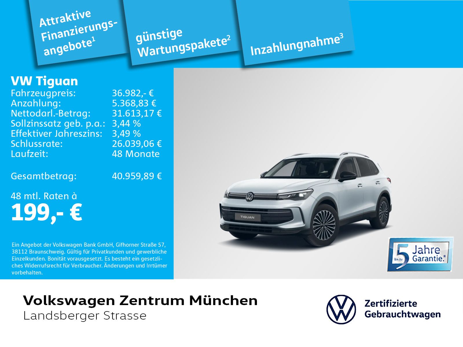 Volkswagen Tiguan Energy 1.5 eTSI AHK ACC DCC LED Navi Area