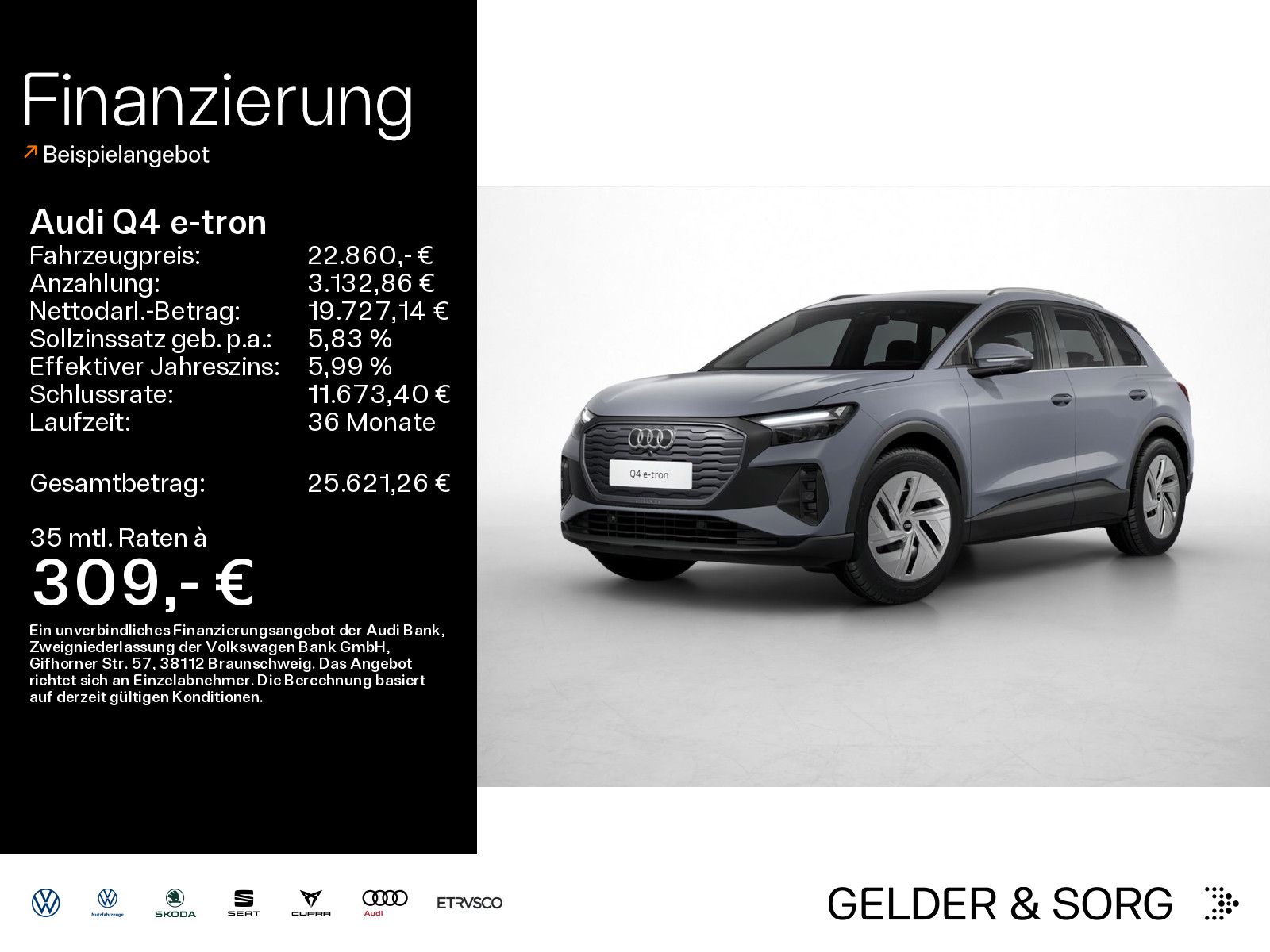 Audi Q4 35 e-tron Standklima*Navi*VC*EPH+*LED*Sitzhzg