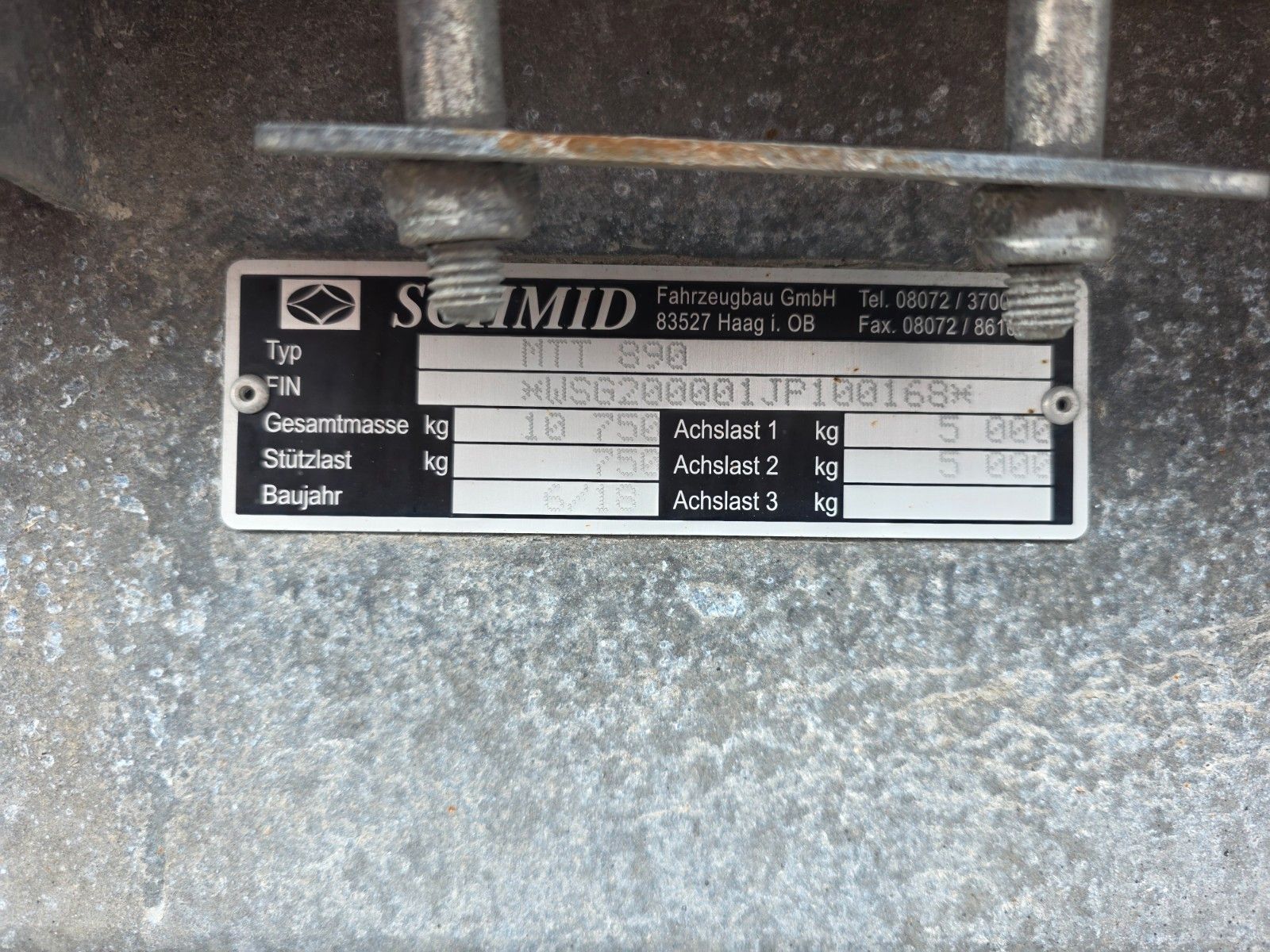 Fahrzeugabbildung Andere Schmid MTT 890 Tieflader mit Rampen