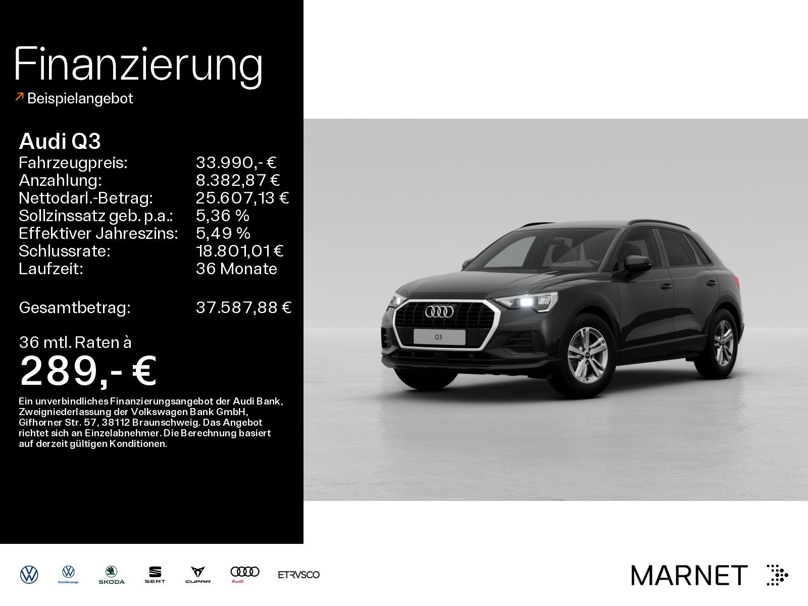 Audi Q3 35 TDI*Navi*LED*Alu*Einparkhilfe*Virtual Cock