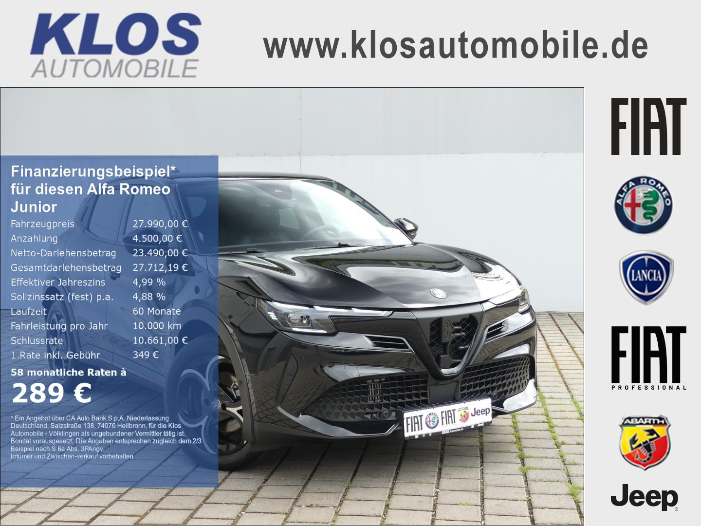 Alfa Romeo Junior IBRIDA SPECIALE 1.2 VGT 136PS DCT6 SCHIEB