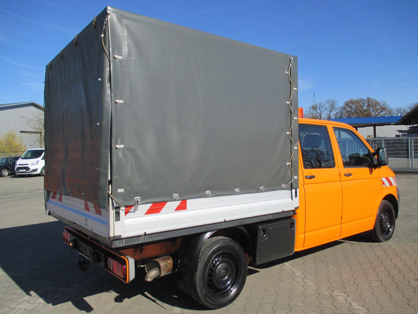 Volkswagen T5 DoKa Pritsche Plane 2,5TDI /HU neu /AHK(2,5t)