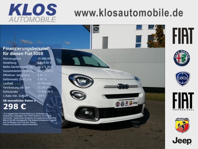 Fiat 500X SPORT HYBRID 1.5 GSE 130PS DCT NAVI LED KAM