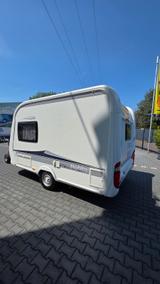 Hobby De Luxe 350 TB,Mover,Vorzelt,Fahrradträger - Wohnwagen Mover