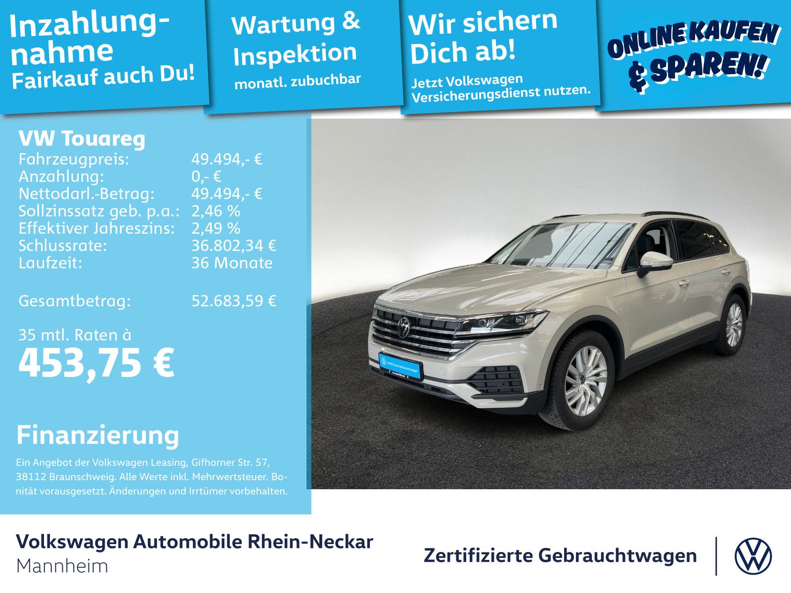 VW Touareg 3.0 TDI 4Motion Navi AHK Kamera uvm