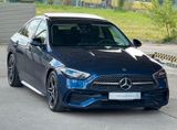 Mercedes-Benz C300 2x AMG-LINE LED NIGHT PANO TOTWINKEL KAMERA - Mercedes-Benz C-Klasse: Blau