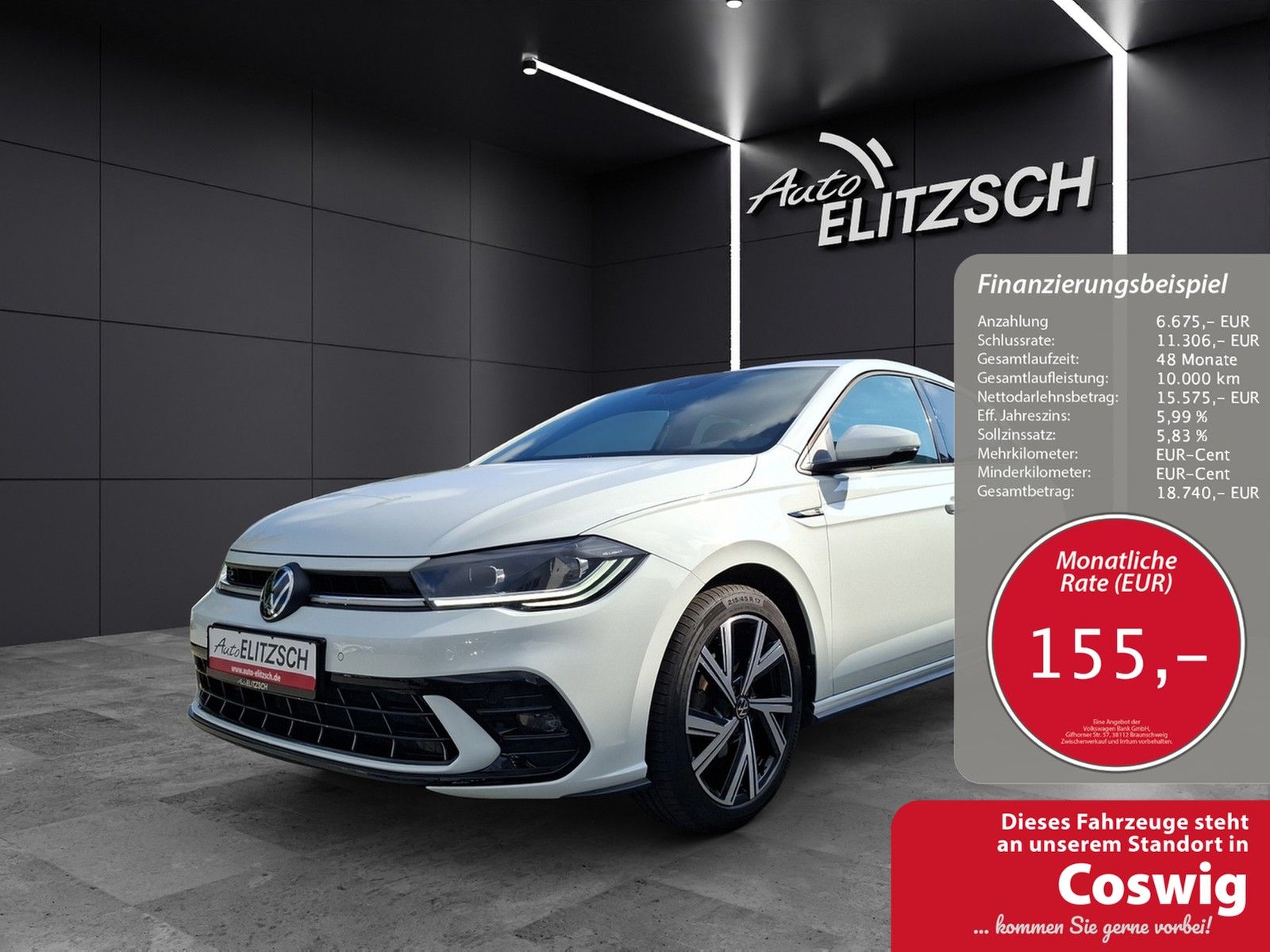 Fahrzeugabbildung Volkswagen Polo R-Line TSI DSG IQ.Light ACC SH AID RFK AppC