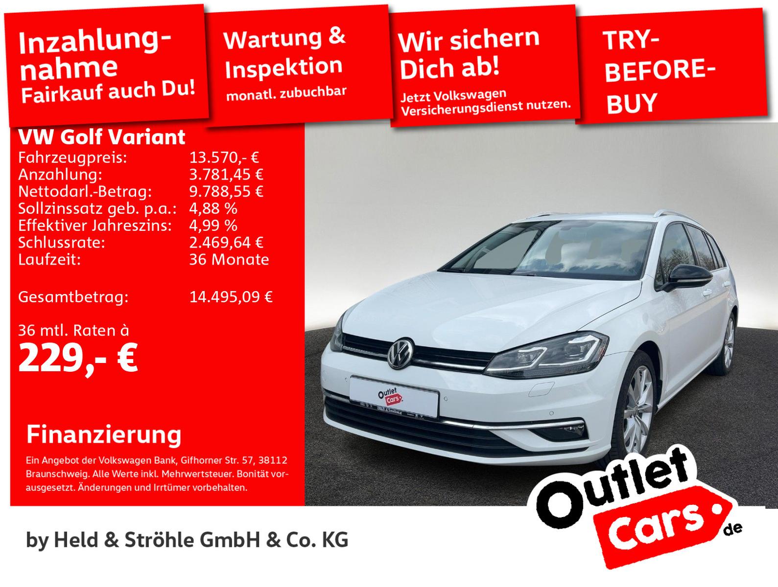 Volkswagen Golf Variant Highline 1.5TSI AHK LED NAV KAM PDC