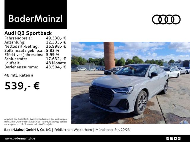 Audi Q3 Sportback 40 TDI quattro S line AHK Pano 360°