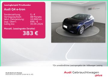 Audi Leasingangebot: Audi Q4 45 e-tron LED Kamera SitzHZG Navi Standklima