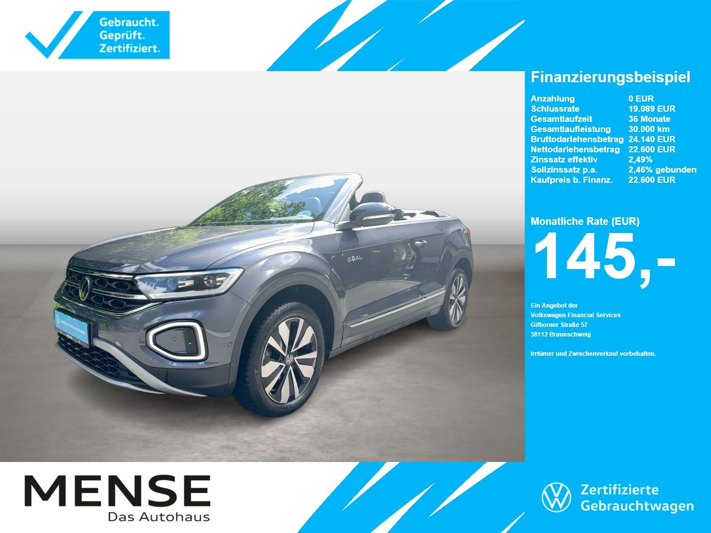 Volkswagen T-Roc Cabriolet 1.0 TSI Style Goal CarPlay|ACC