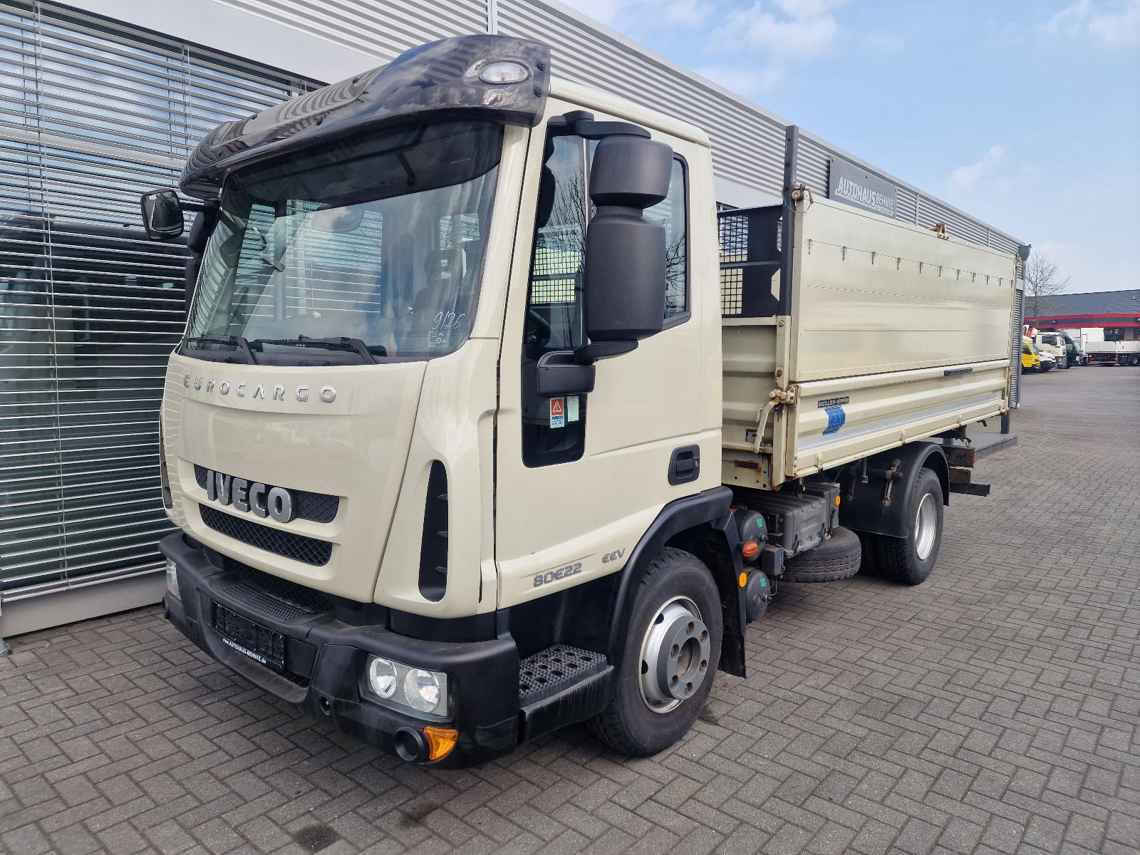 Iveco 80E22 3 -Seitenkipper erst 47000 KM 2 x AHK Diff