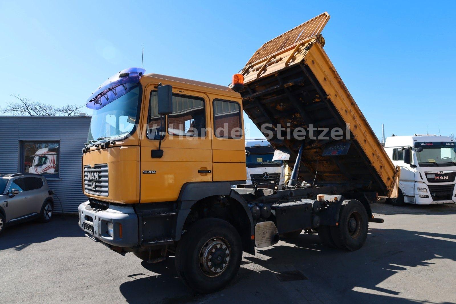 MAN 19.414 4x4 Allrad Kipper, Meiller, Anhängerhydr.