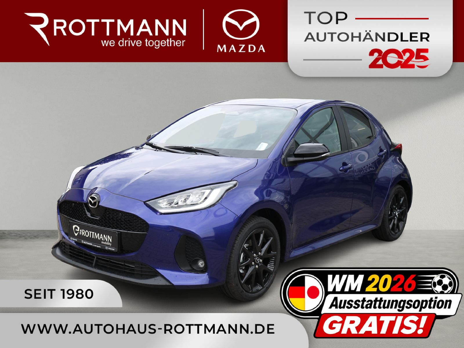 Mazda 2 Hybrid 1.5L VVT-i 116PS CVT Aut. HOMURA SoMo