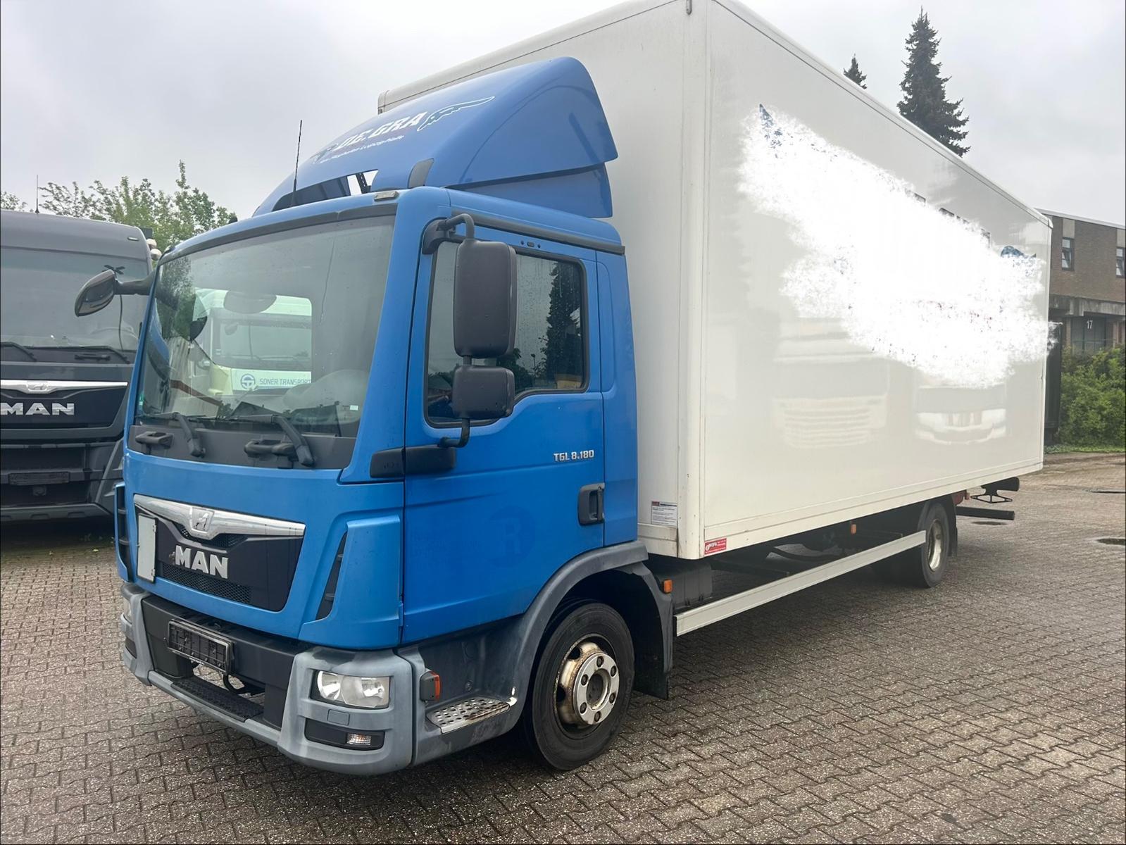 MAN 8.180 BL Koffer 7,2m lang Diff. AHK nur 122´tkm