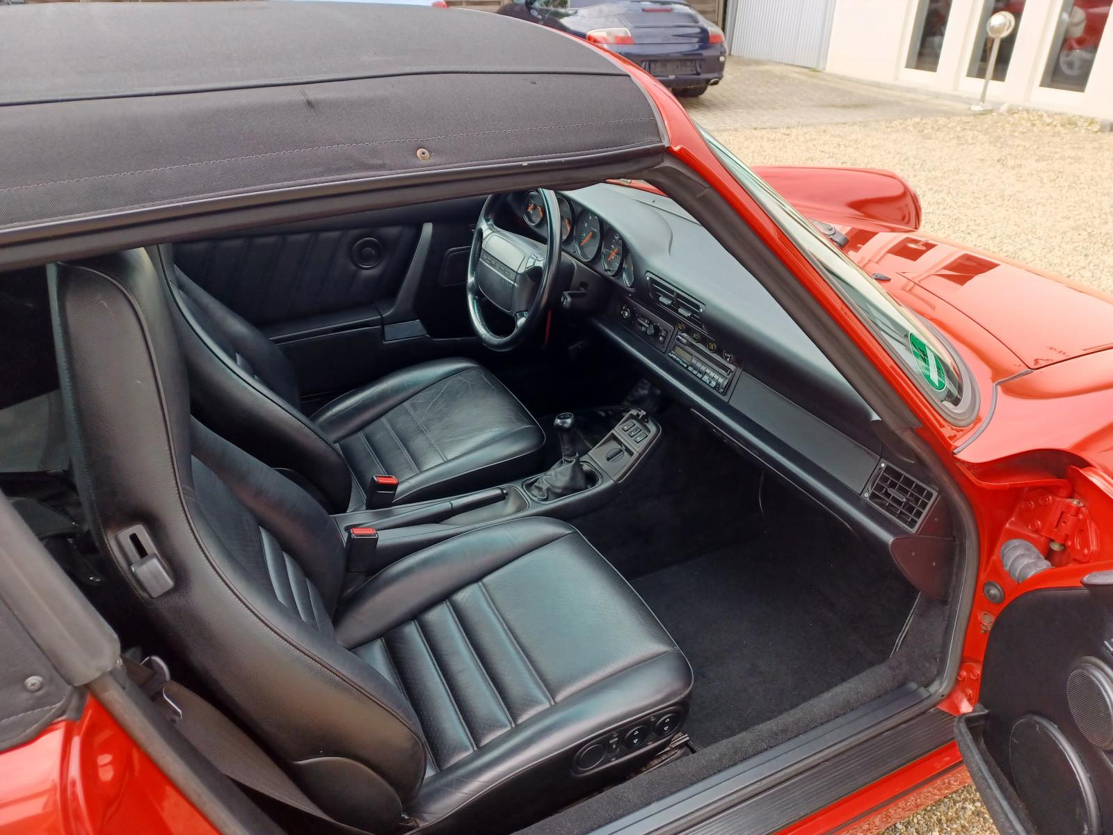 Porsche 964C2Cabrio deutsch u-frei Airbags Klima Garanty