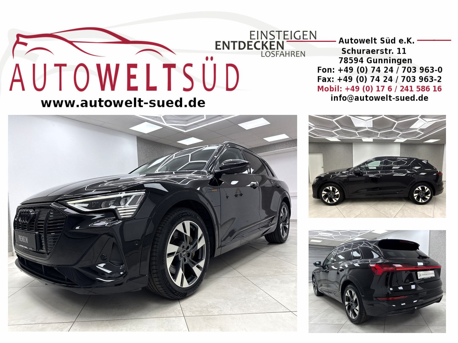 AUDI e-tron 55 quattro S Line Sport Black Matrix ACC 