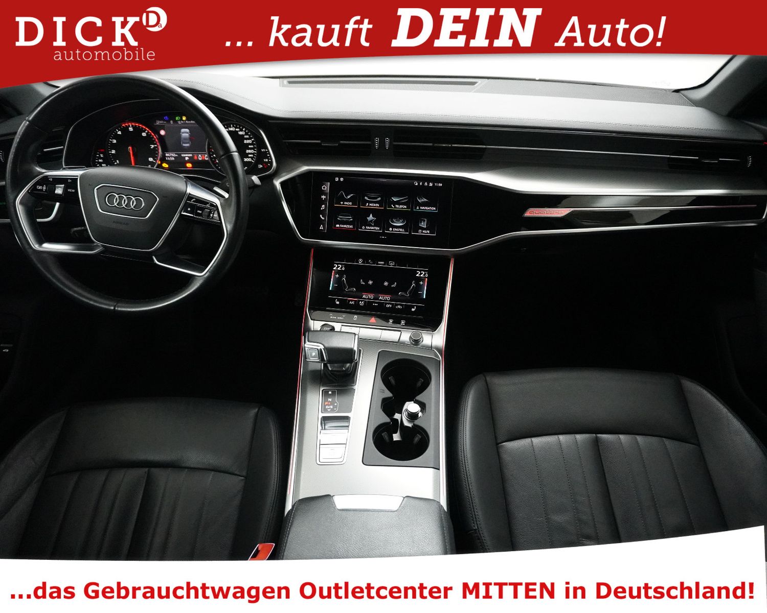 Fahrzeugabbildung Audi A6 55TFSI QUATT DESIGN+BLACK+MEMO+KAM+MILANO+AHK