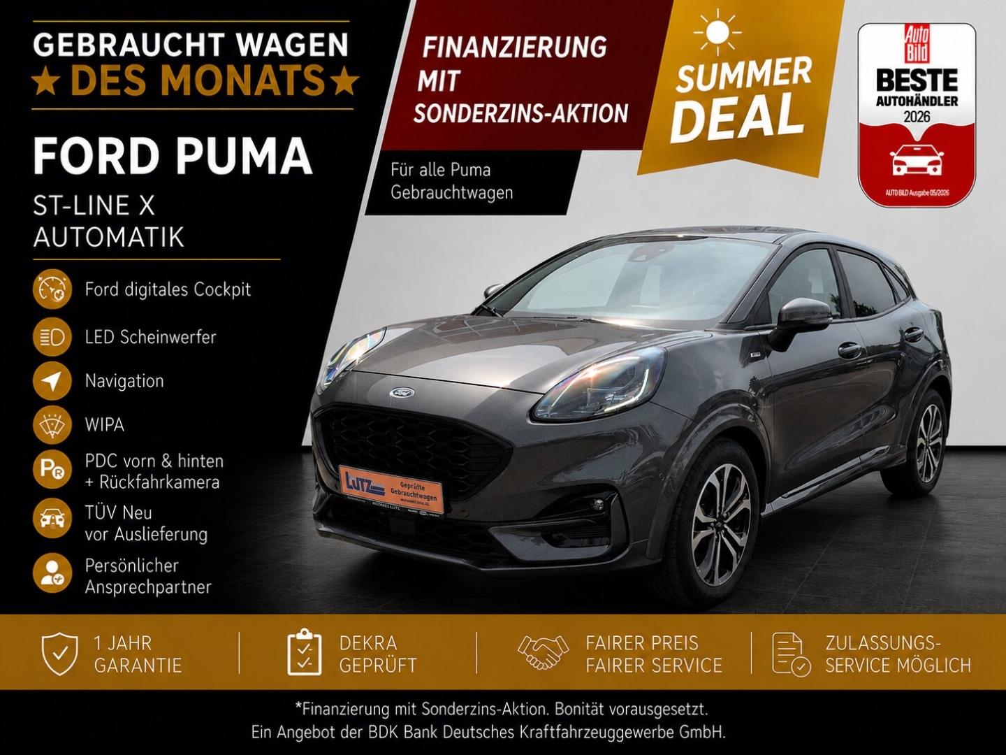 Ford Puma ST-Line Automatik Navi City Stop LED Wipa K