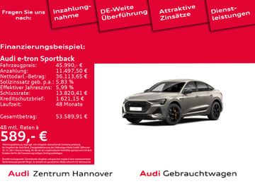 Audi Leasingangebot: Audi e-tron Sportback 55 quattro S line