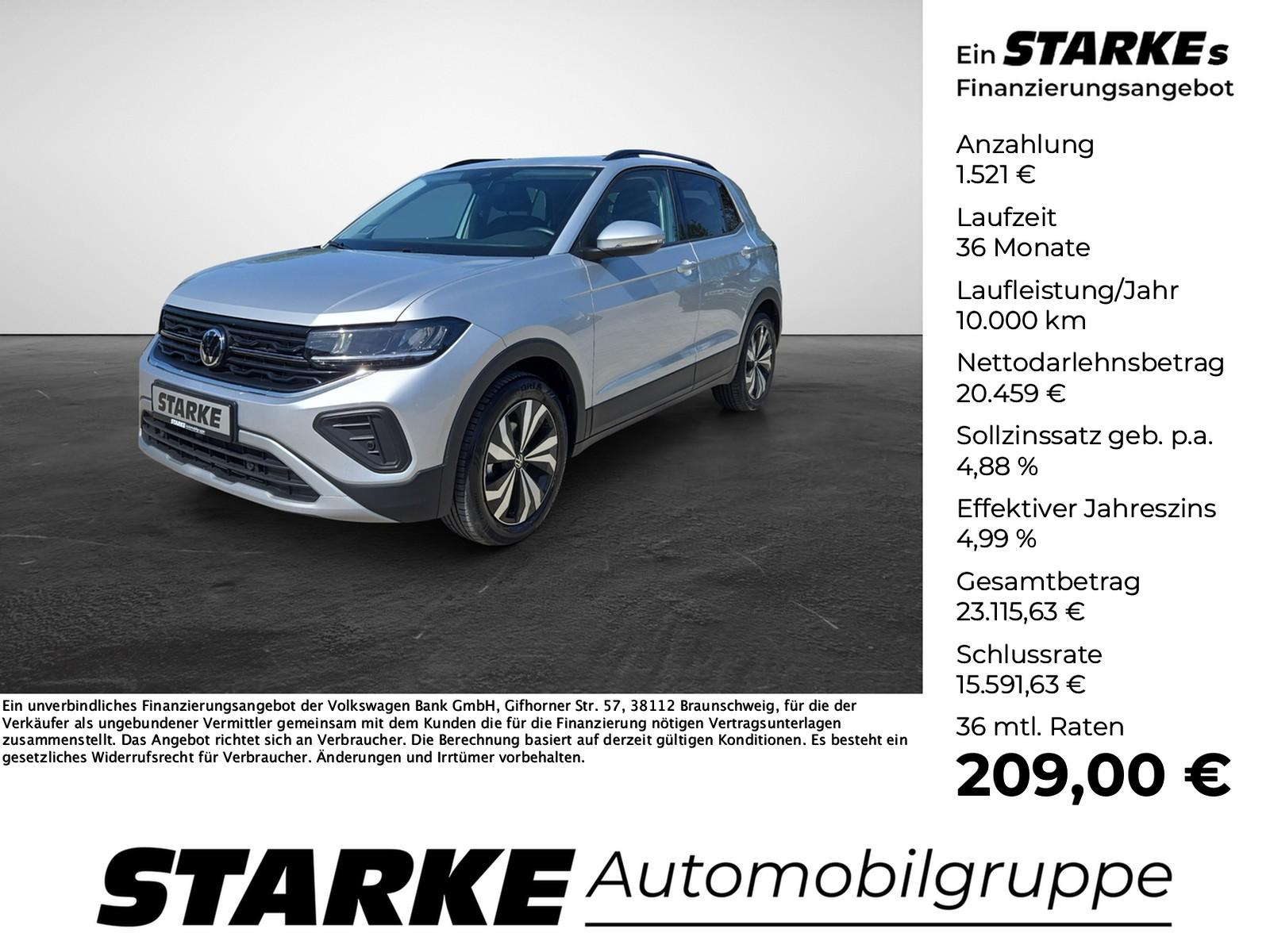 Volkswagen T-Cross 1.0 TSI DSG Life  LED Kamera PDC LM Klim