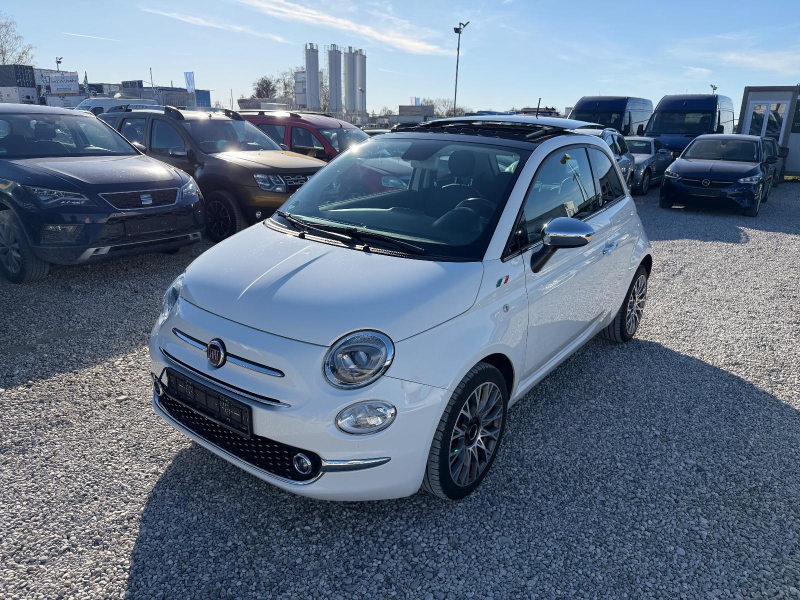 Fiat 500 Lounge Klimaautomatik Teilleder Panorama ALU